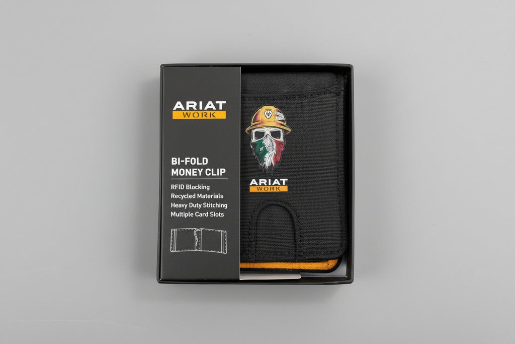 Ariat Black Mexican Bifold Money Clip