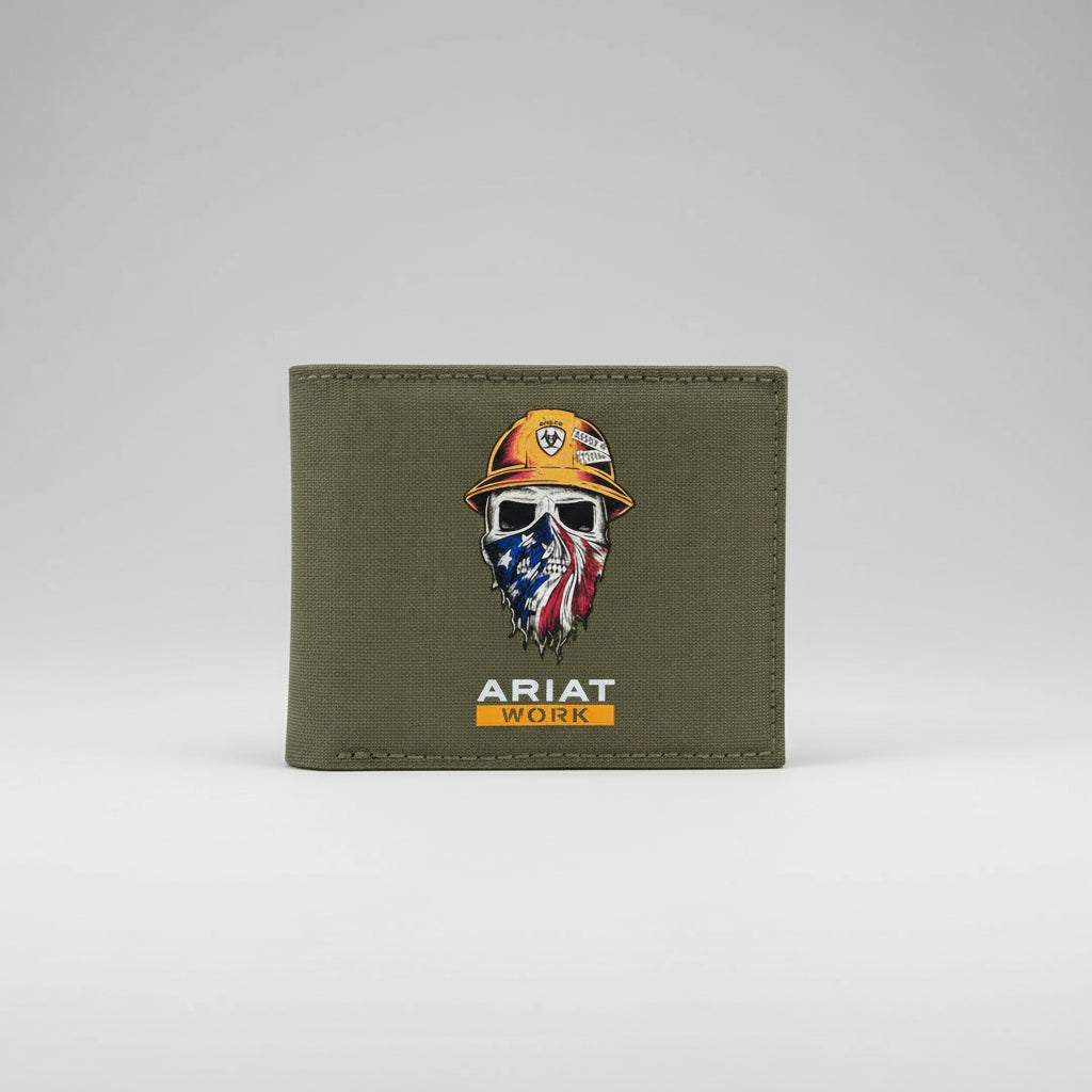 Ariat Men's BiFold American Workman Wallet