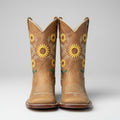 bota niña  girasoles