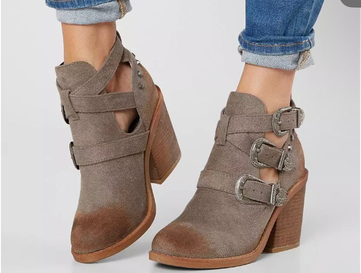 Western Ankle Bootie-Jessi
