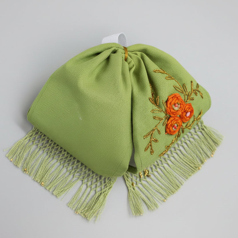 Moño charro with fringe