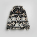 HOOEY Fleece Pullover- YOUTH Grey/Aztec