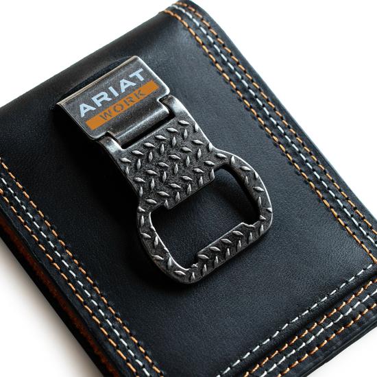 Ariat Bifold Wallet w/ Bottle Opener Money Clip
