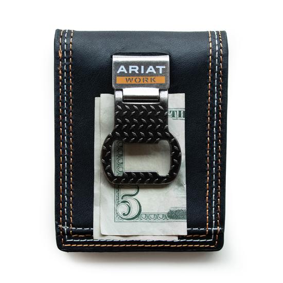 Ariat Bifold Wallet w/ Bottle Opener Money Clip