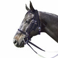Race Web Bridle, Double Crown 6/8_Black